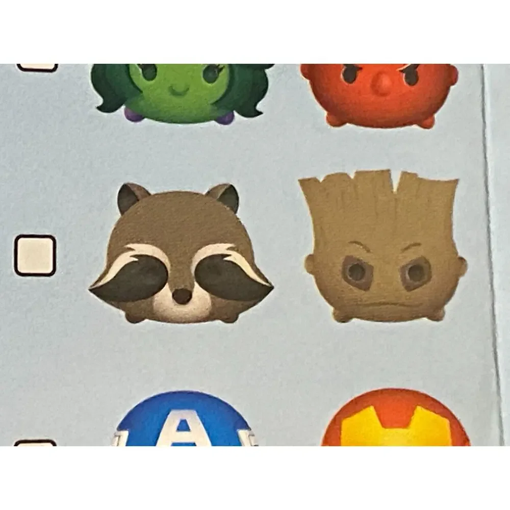 Marvel Tsum Tsum Series 1 Vinyl Large Groot and Sm Rocket Sealed Inner Plastic